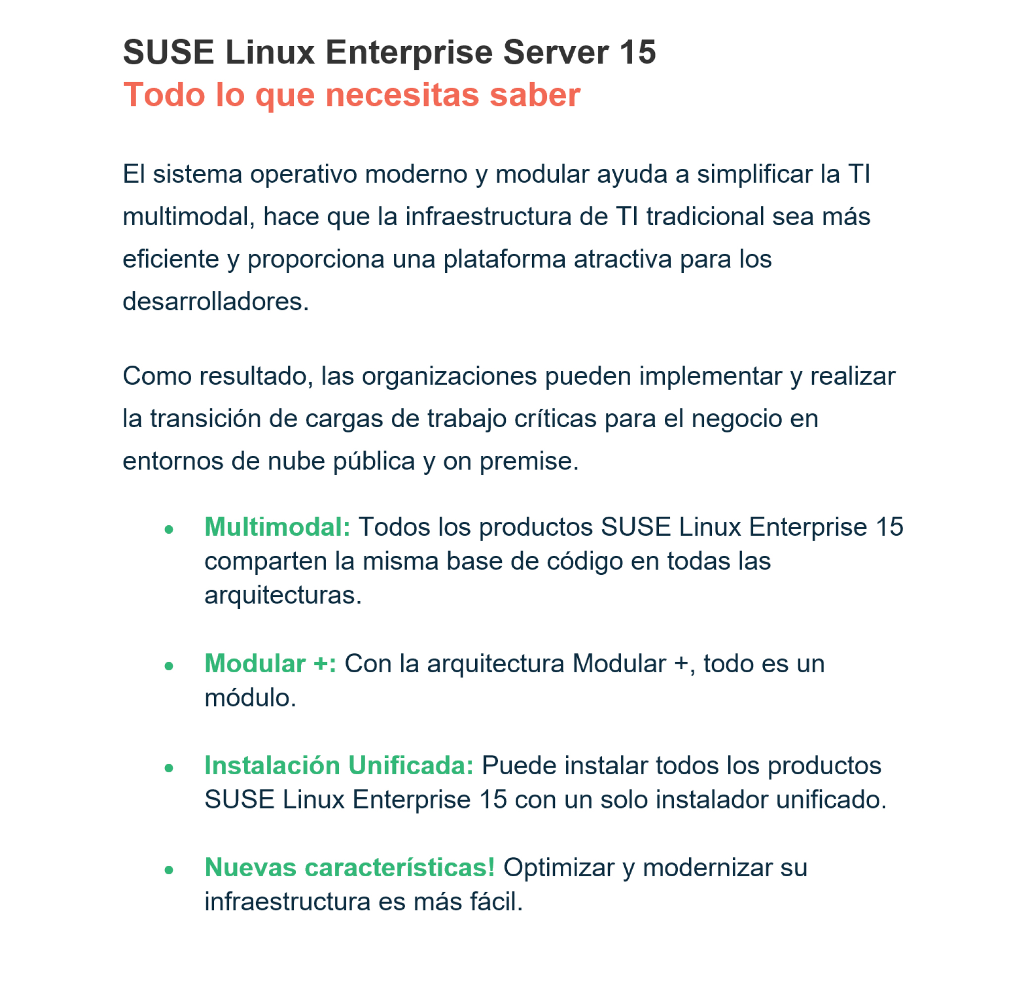 SUSE Linux Enterprise Server 15