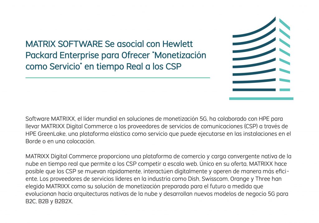 MATRIX SOFTWARE se Asocia con Hewlett Packard Enterprise para Ofrecer ...
